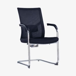 CH-226C-BS Color: White Frame Black Mesh Black Fabric Chair Size: L540*D490*Hs450*Ha690*Hb980 Packing: 690*690*590 2pcs/ctn DESCRIPTION 1: White glass fiber fram with black PP fixed armrest 2: Moulded foam office chair in dubai UAE